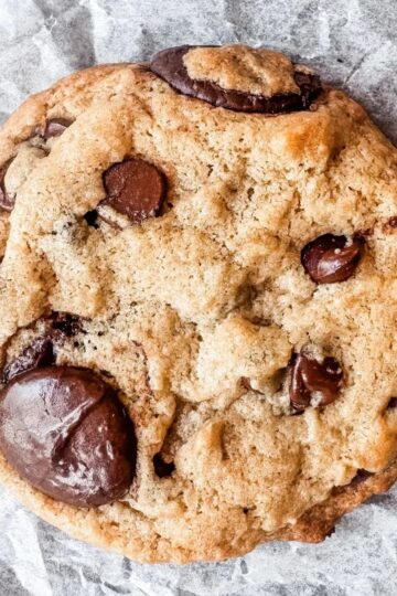 Bakery Style Sourdough Double Chocolate Chip Cookies