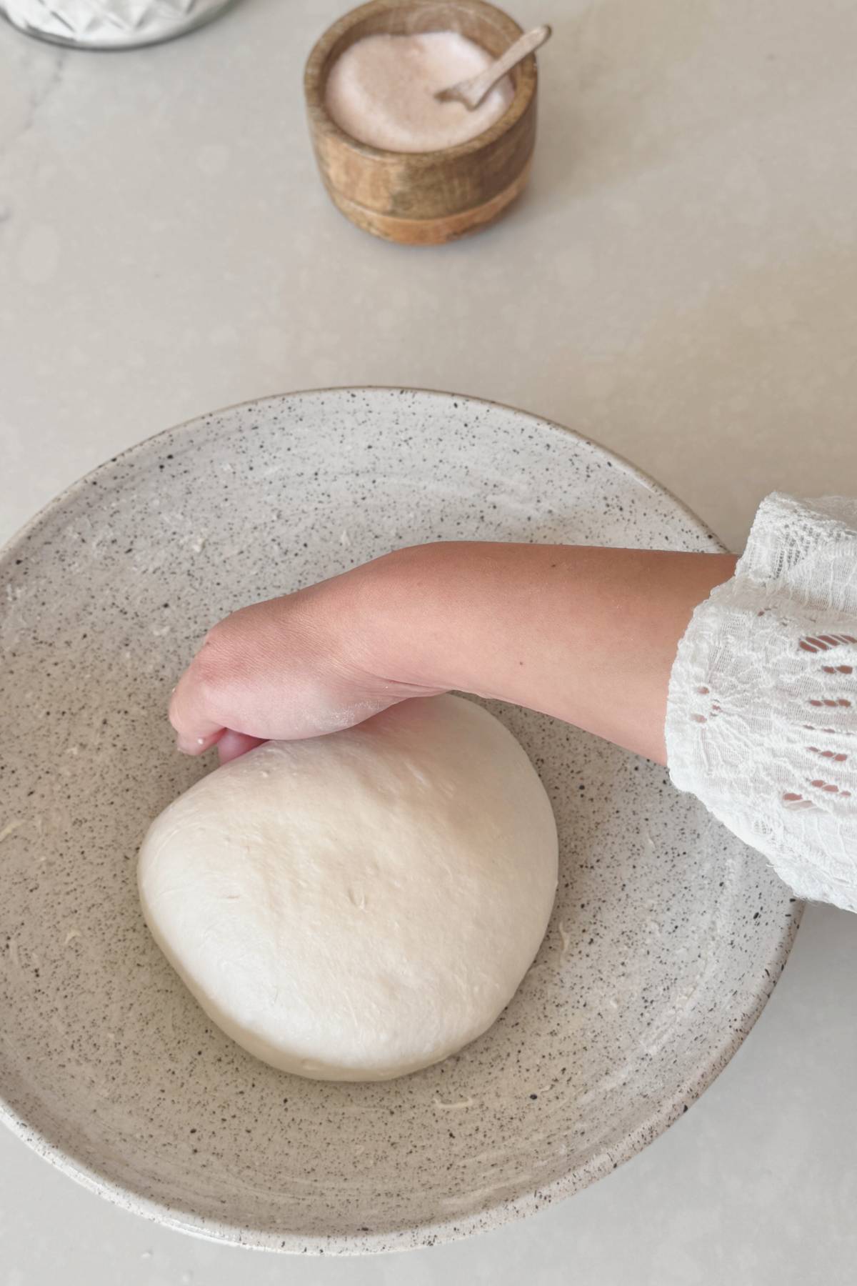 Mixing again until smooth