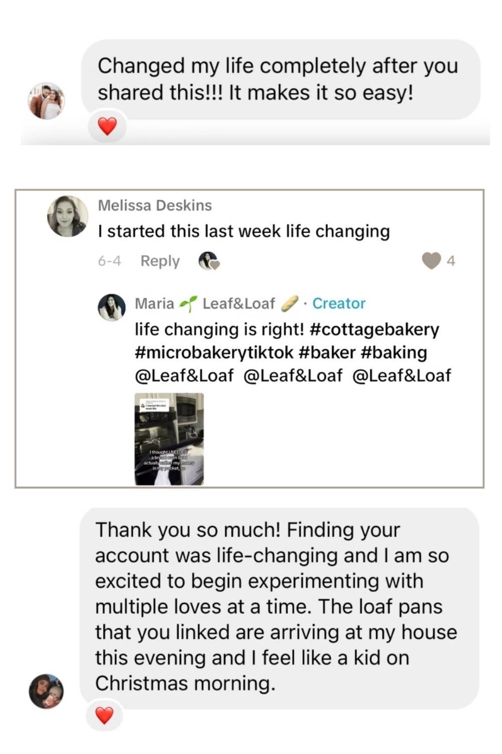 reviews from many bakers thankful for the Two Pan Method