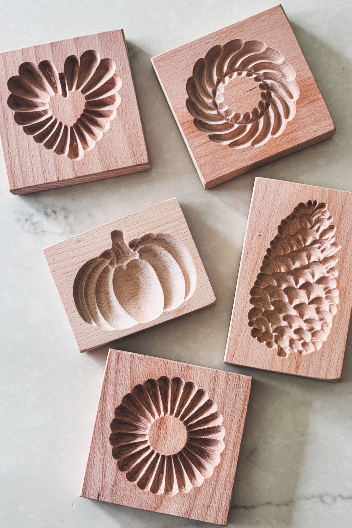 wooden cookie molds