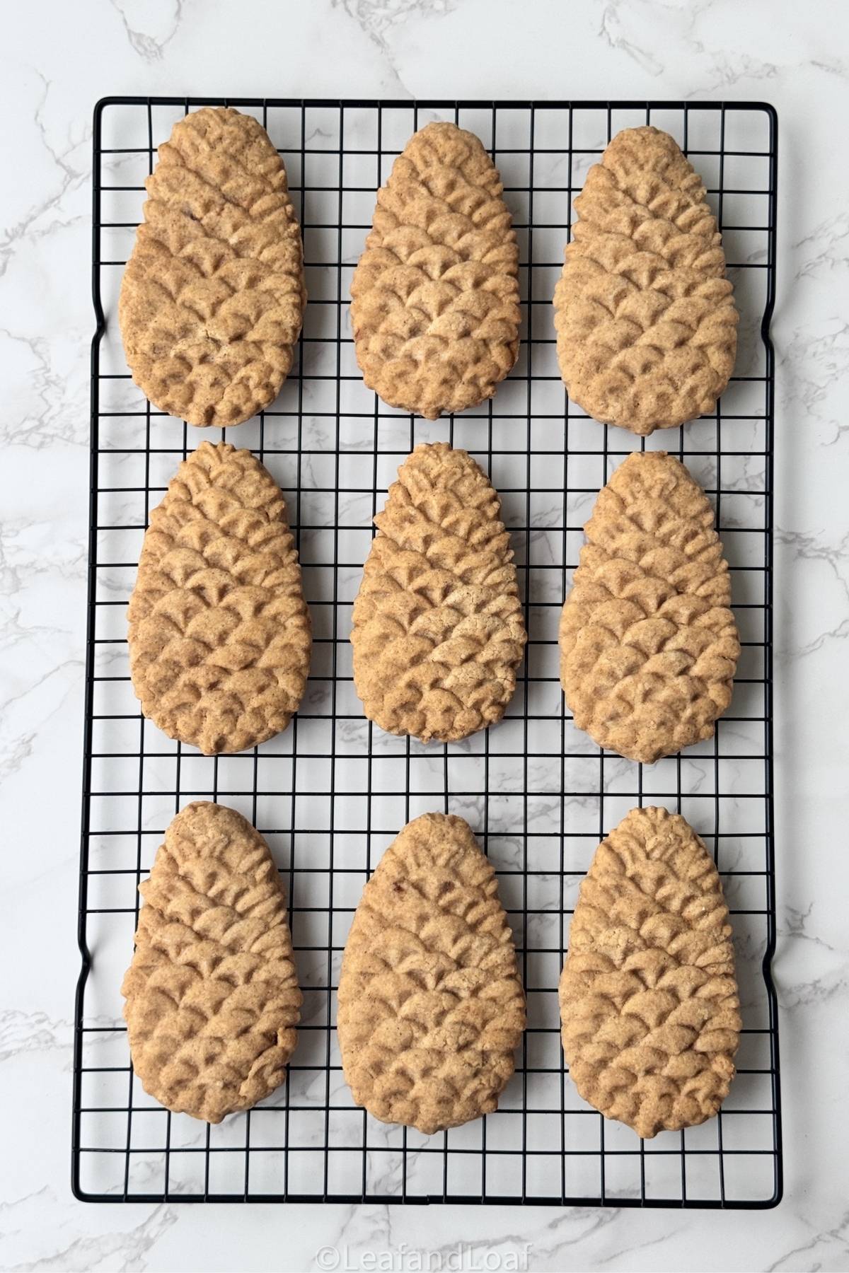 gingerbread cookies on a cooling rack