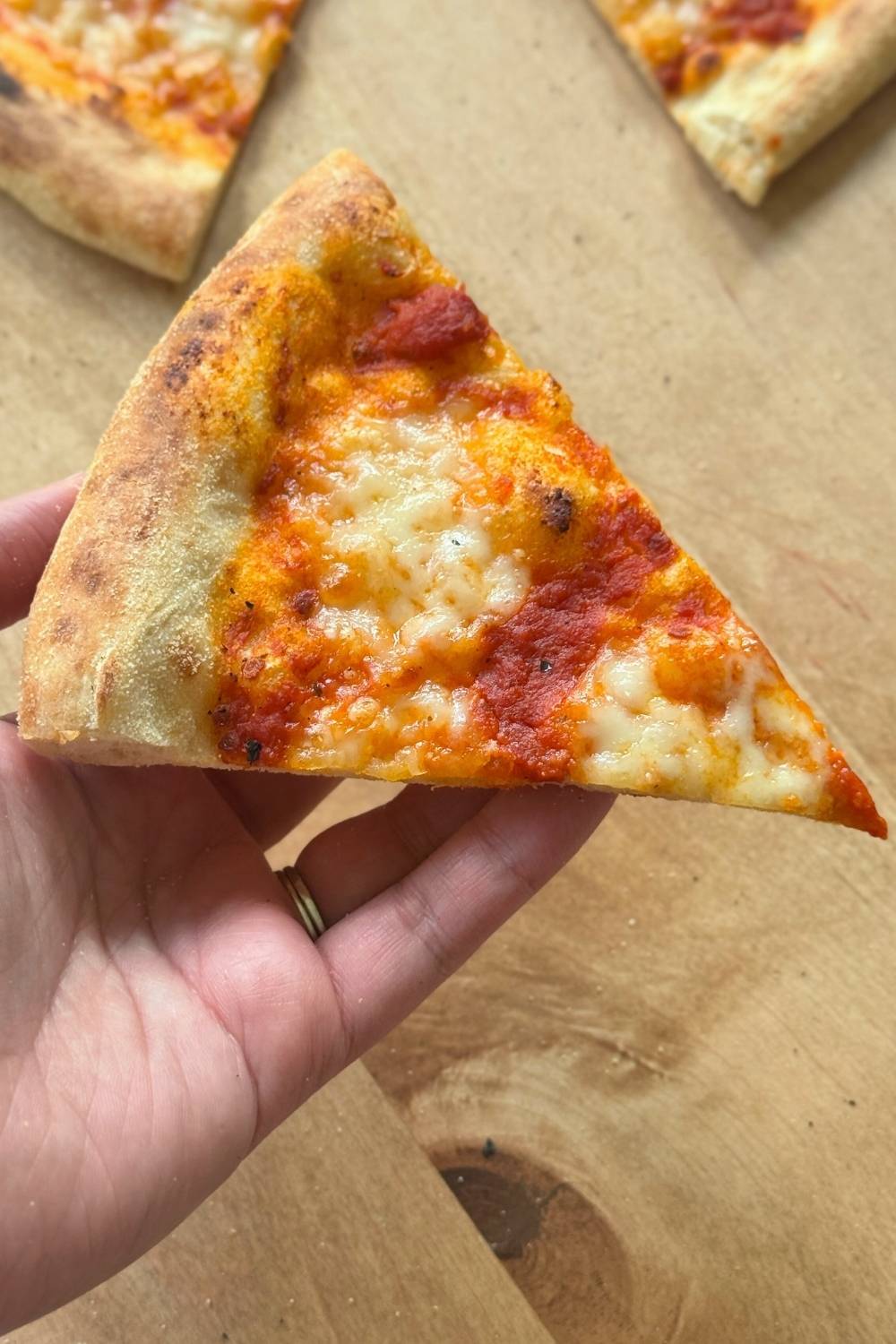 slice of homemade pizza