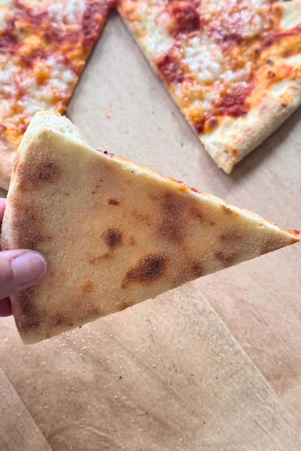 crust of homemade pizza dough