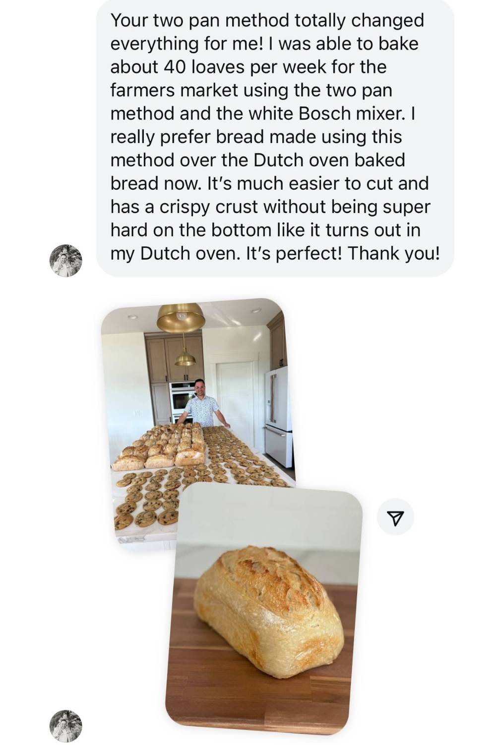 positive reviews about Leaf and Loaf Two Pan Method
