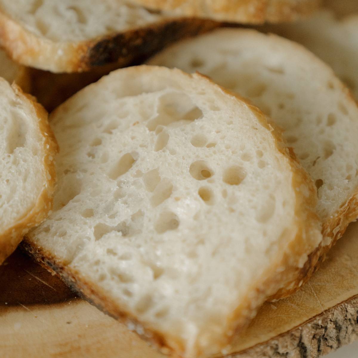 slice of bread baked using the two pan method