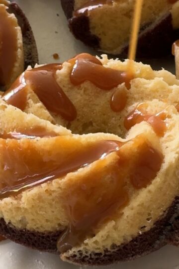 Mini Chocolate-Vanilla Bundt Cakes