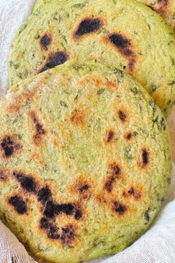 Spinach Arepas