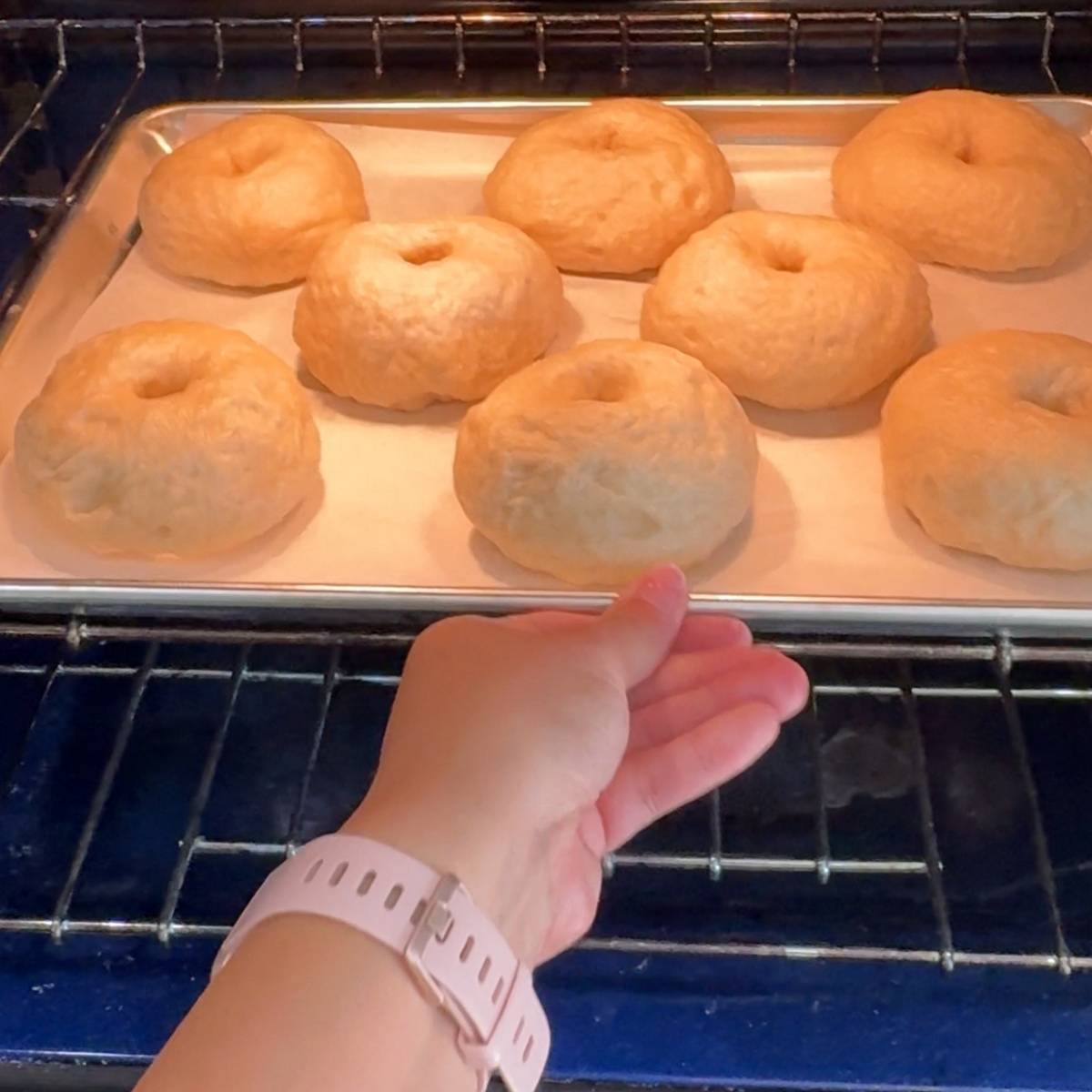 baking plain bagels