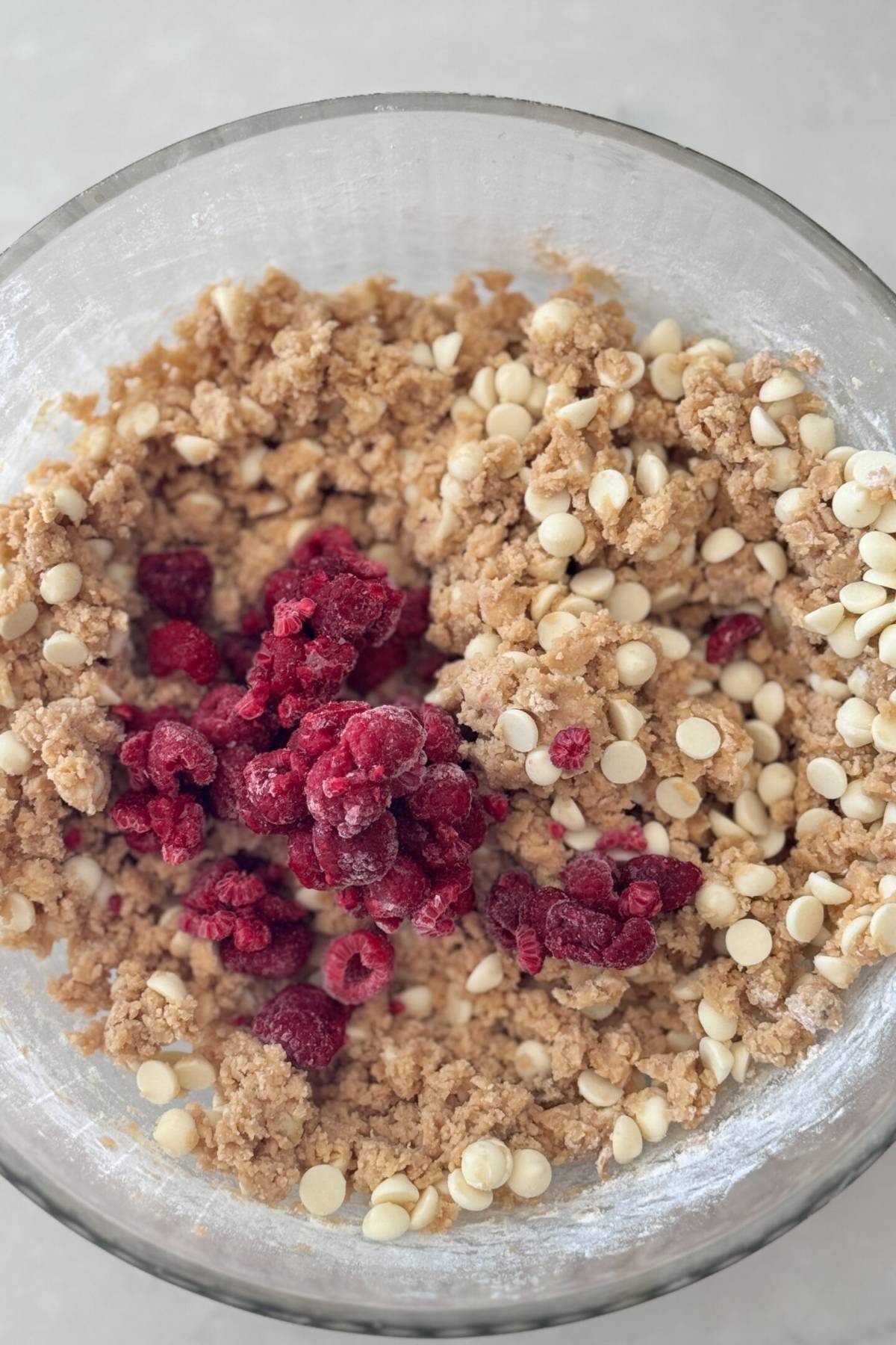 white chocolate raspberry cookie dough