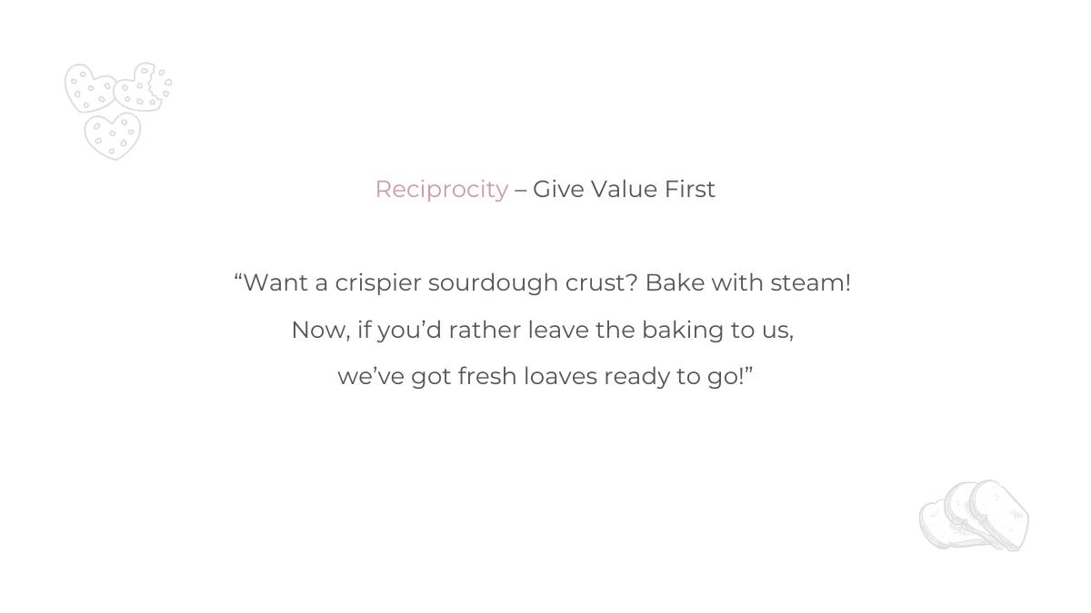 Reciprocity – Give Value First