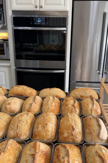 bread baked using the two pa method