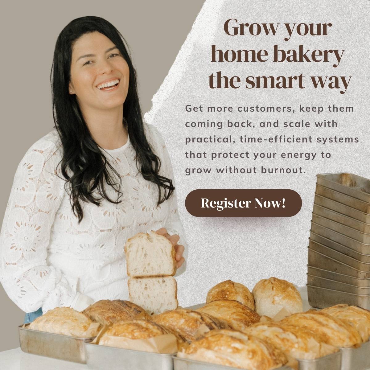 Call to action to mini course Run and Grow Your Home Bakery