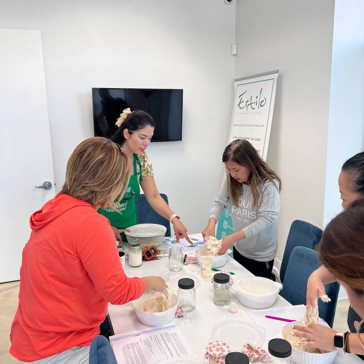 Maria hosting a workshop