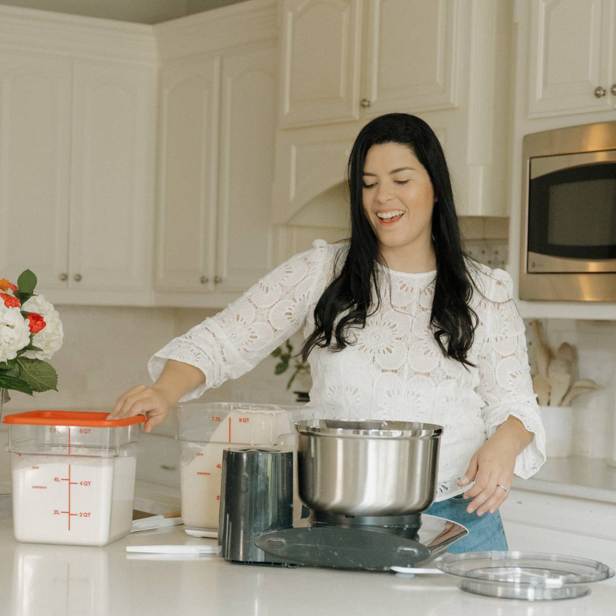 Maria works with brands like Bosch mixers