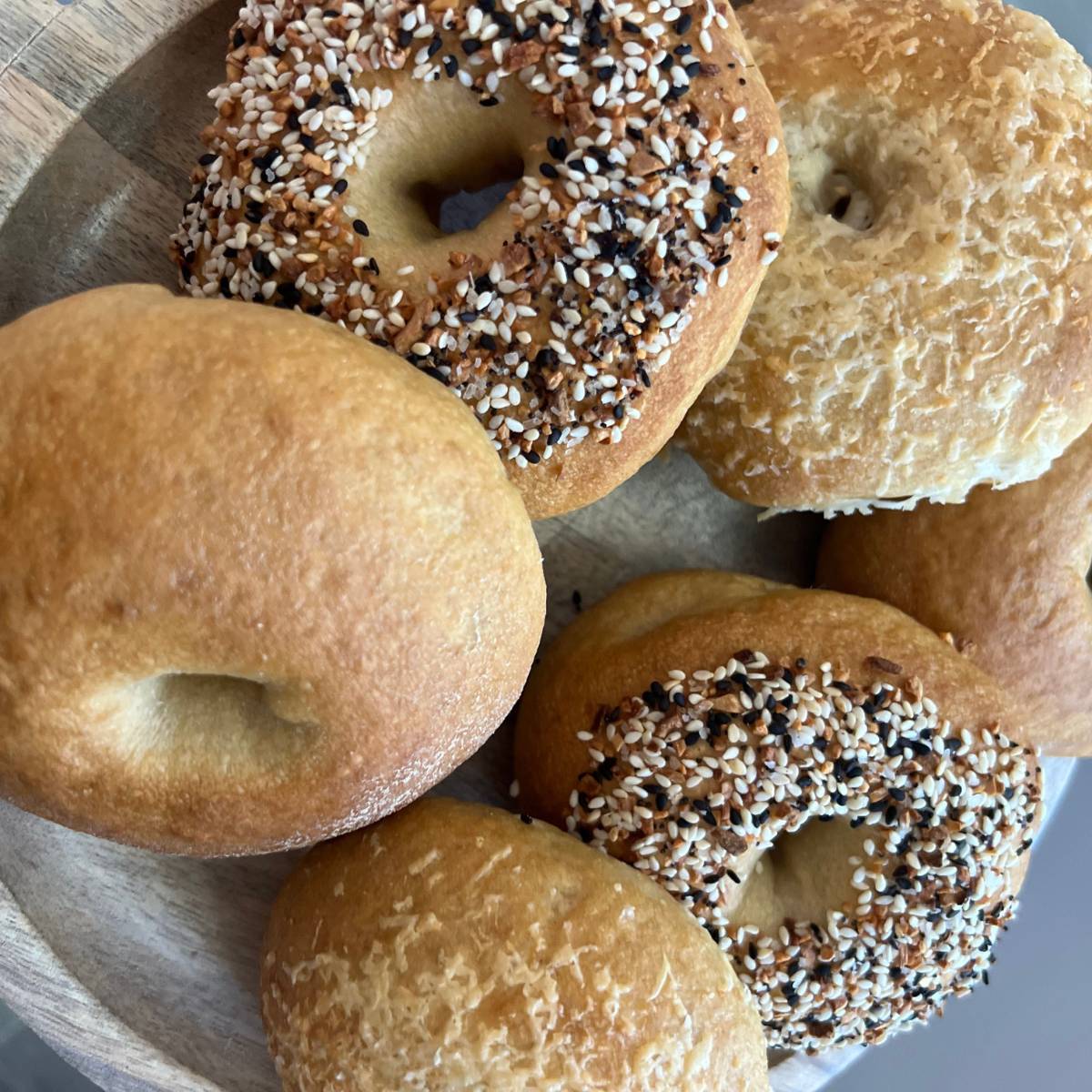 Bagels made by Liz @magnoliabakehouseco