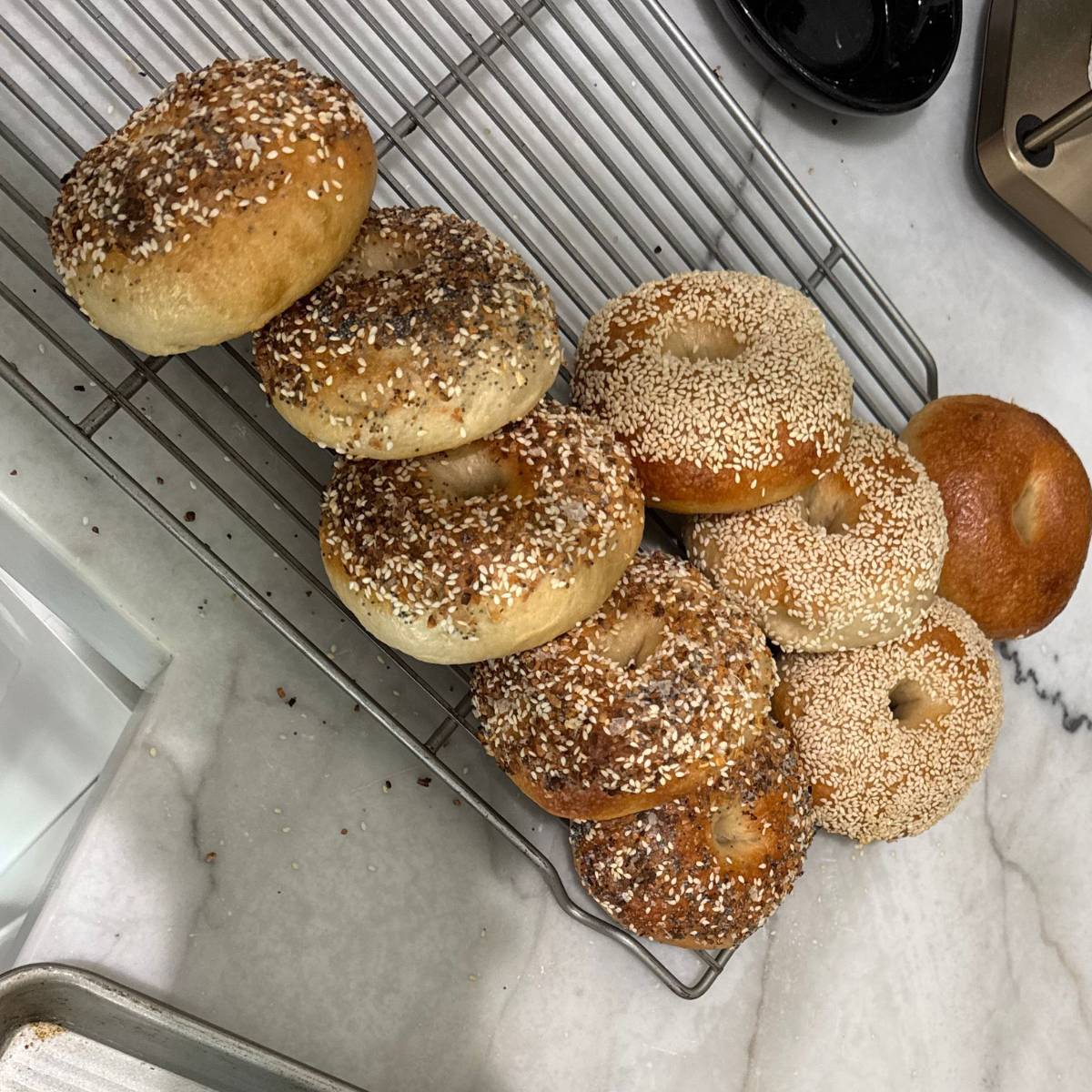 Bagels made by Sarah @asamforsarah1
