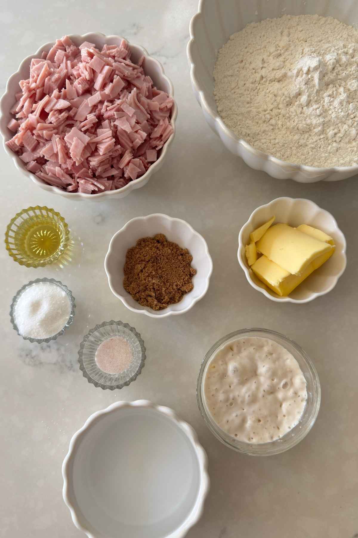 Ingredients for Cachitos de Jamon - Harm Horns