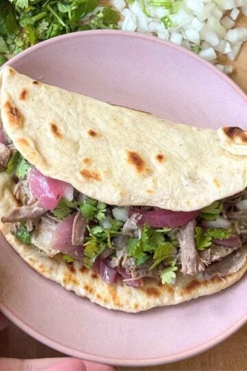 Pork Tacos With Sourdough Tortillas