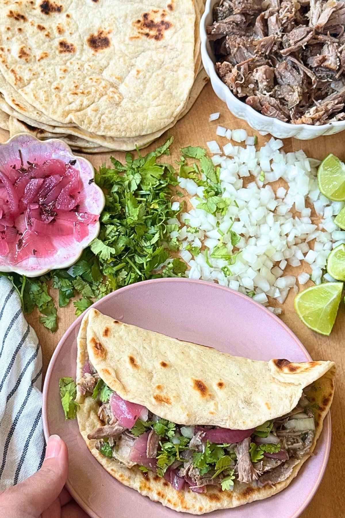 Pork Tacos With Sourdough Tortillas